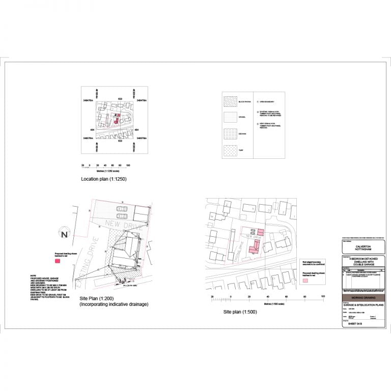 Building regulation and planning application, Calverton GAC Architecture